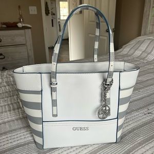 Guess Canvas Bucket Bag